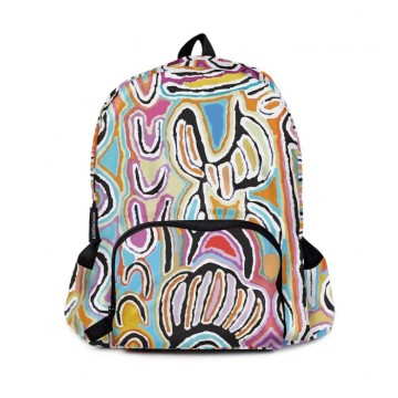 Aboriginal Art | Fold up Backpack | Judy Watson Aboriginal Art | Fold up Backpack | Judy Watson